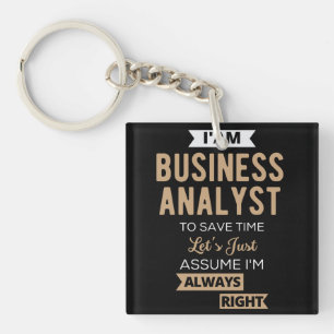im a business analyst to save time key ring