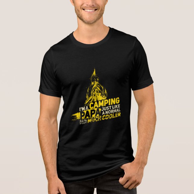 I'm A Camping Papa Tri-Blend Shirt (Front)