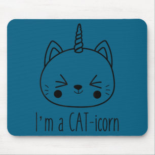 I'm a cat-icorn cute funny cat unicorn kawaii  mouse pad