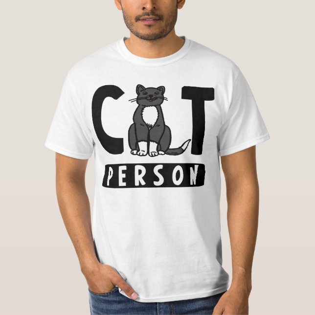 I'm a Cat Person T-Shirt (Front)