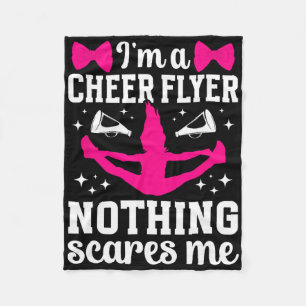I'm A Cheer Flyer Cheerleading Flyer Cheerleader F Fleece Blanket