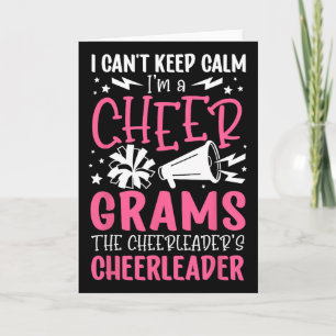I'm A Cheer Grams Of A Cheerleader Grams Grandma Card