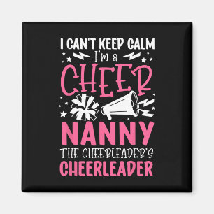 I'm A Cheer Nanny Of A Cheerleader Nanny Grandma Magnet