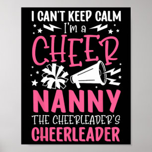 I'm A Cheer Nanny Of A Cheerleader Nanny Grandma Poster