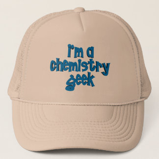 I'M A CHEMISTRY GEEK TEXT TRUCKER HAT