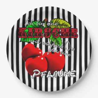 I'm a cherry what you are for a plum paper plate