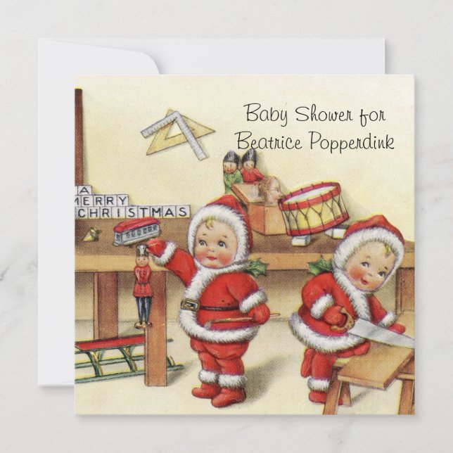 I'm a Christmas Baby Gift set, shower accessories Invitation (Front)