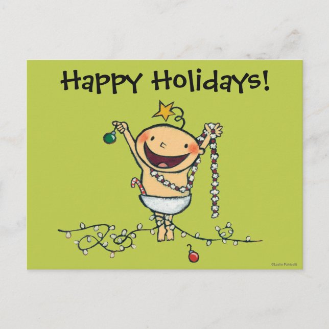 I'm a Christmas Tree! Holiday Postcard (Front)