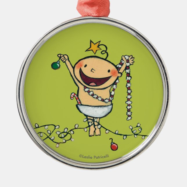 I'm a Christmas Tree! Metal Tree Decoration (Front)