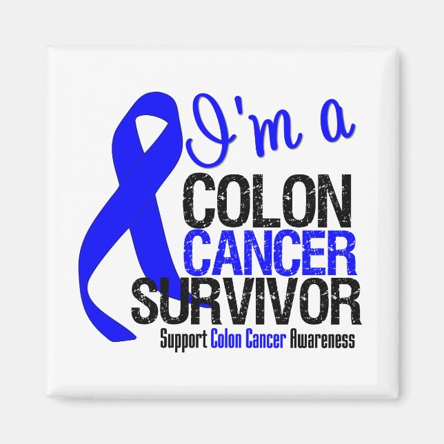 I'm a Colon Cancer Survivor Magnet (Front)