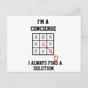 Im A Concierge I Always Find A Solution  Postcard