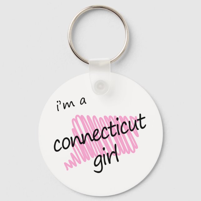 I'm a Connecticut Girl Key Ring (Front)
