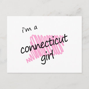 I'm a Connecticut Girl Postcard