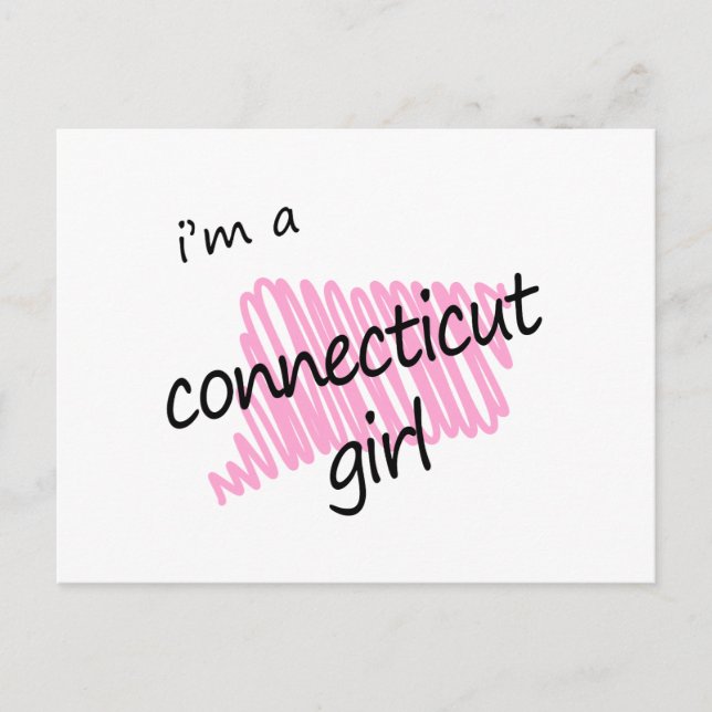 I'm a Connecticut Girl Postcard (Front)