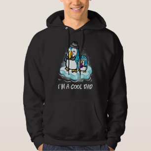 I'm A Cool Dad Penguin Humor Flightless Birds Fath Hoodie