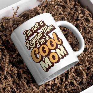 I'm a cool mum Modern Funny Retro mum  Coffee Mug