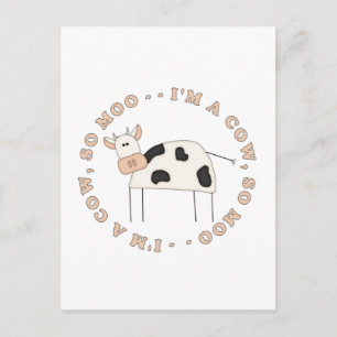 I'm a Cow T-shirts and Gifts Postcard