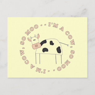 I'm a Cow T-shirts and Gifts Postcard