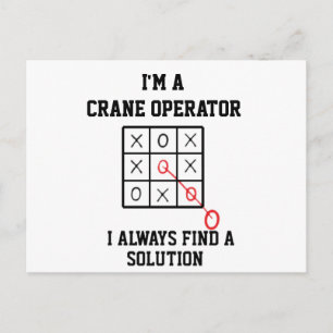 Im A Crane Operator I Always Find A Solution Postcard