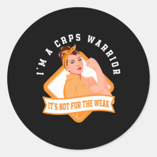 I'm A Crps Warrior Fighter Rsd Crps Awareness  Classic Round Sticker