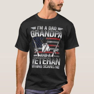 I'm A Dad Grandpa And A Veteran Fathers Day 4th Of T-Shirt