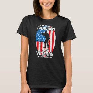 I'm A Dad Grandpa And A Veteran U S Flag T-Shirt