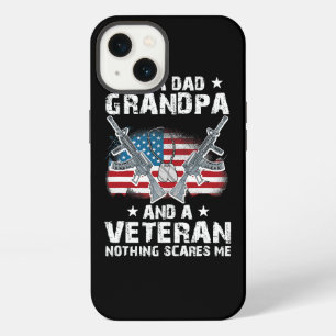 Im A Dad Grandpa and a Veteran USA Flag Veteran Fa iPhone 13 Case