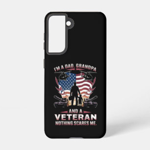 I'm A Dad Grandpa And Veteran Fathers Day Veteran Samsung Galaxy Case