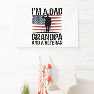 I'm A Dad Grandpa and Veteran Nothing Scares  Banner