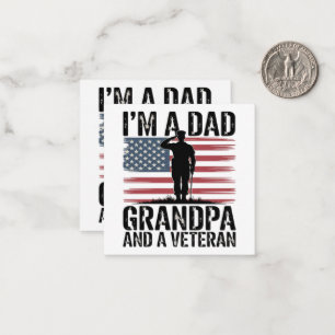 I'm A Dad Grandpa and Veteran Nothing Scares Card