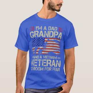 Im A Dad Grandpa and Vietnam Veteran US Flag Papa T-Shirt