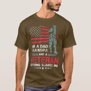 I'm A Dad Grandpa Gifts Veteran Father's Day T-Shi T-Shirt