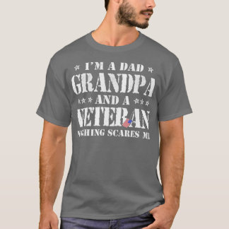 I'm A Dad Grandpa Veteran Father's Day Men T-Shirt