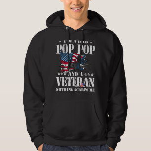 I'm A Dad Pop Pop Veteran Father's Day Men Hoodie