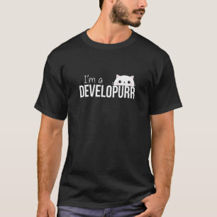 I'm A Developurr  Cat Loving Software Developer Co T-Shirt