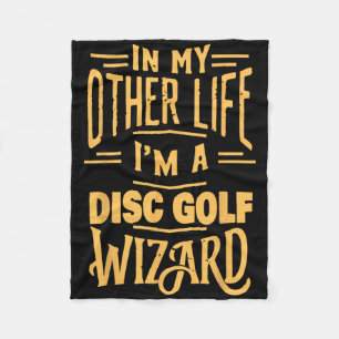 I'm A Disc Golf Wizard Funny Frisbee Golf Player Fleece Blanket