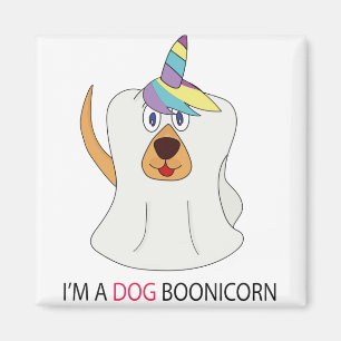 I'm a Dog Boonicorn Cute Ghost Unicorn Magnet