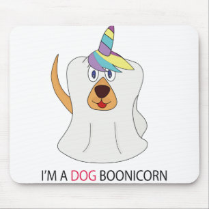 I'm a Dog Boonicorn Cute Ghost Unicorn Mouse Pad