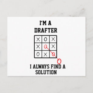 Im A Drafter I Always Find A Solution Postcard