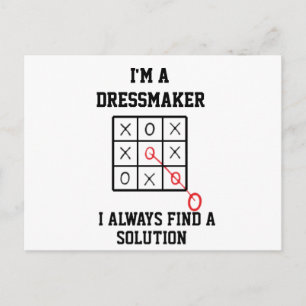 Im A Dressmaker I Always Find A Solution  Postcard