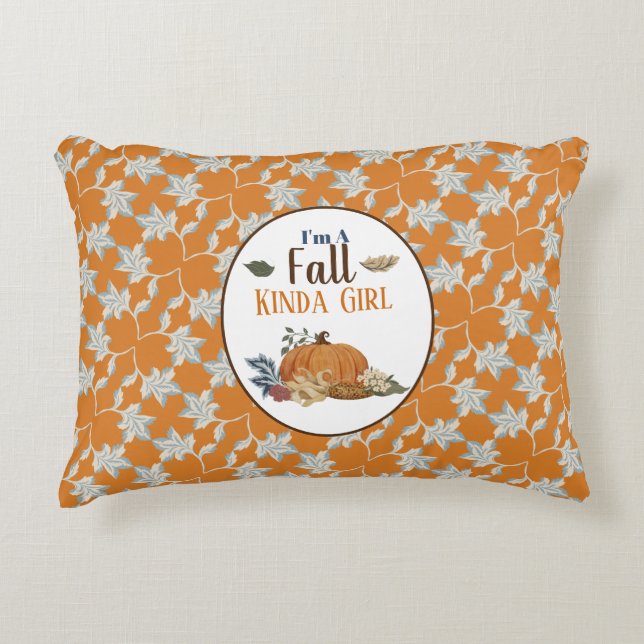 I'm a Fall Kinda Girl Decorative Cushion (Front)