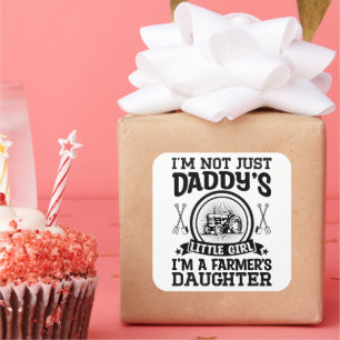 I'm A Farmers Daughter Present Farming Lovers Cool Square Sticker