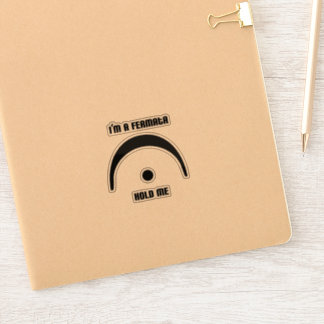 "I'm a Fermata, Hold Me" transparent sticker