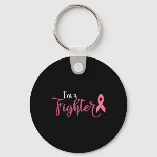 Im A Fighter Breast Cancer Awareness  Key Ring