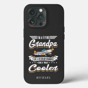 I'm A Flying Aviation Grandpa Only Cooler Custom iPhone 13 Pro Case