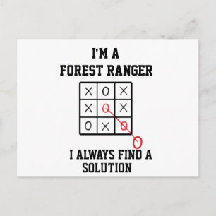Im A Forest Ranger I Always Find A Solution Postcard