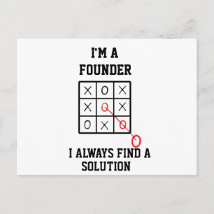 Im A Founder I Always Find A Solution  Postcard