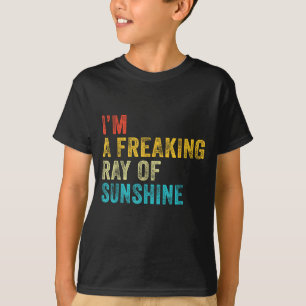 I'm A Freaking Ray Of Sunshine Funny Sarcastic Vin T-Shirt