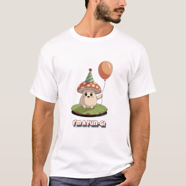 I'm A Fun-gi Cool Trend Vegan T-shirt (Front)