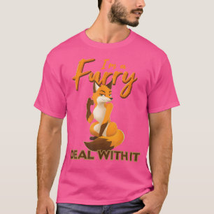 I'M A Furry Deal With It Anthropomorphic Fox Furso T-Shirt